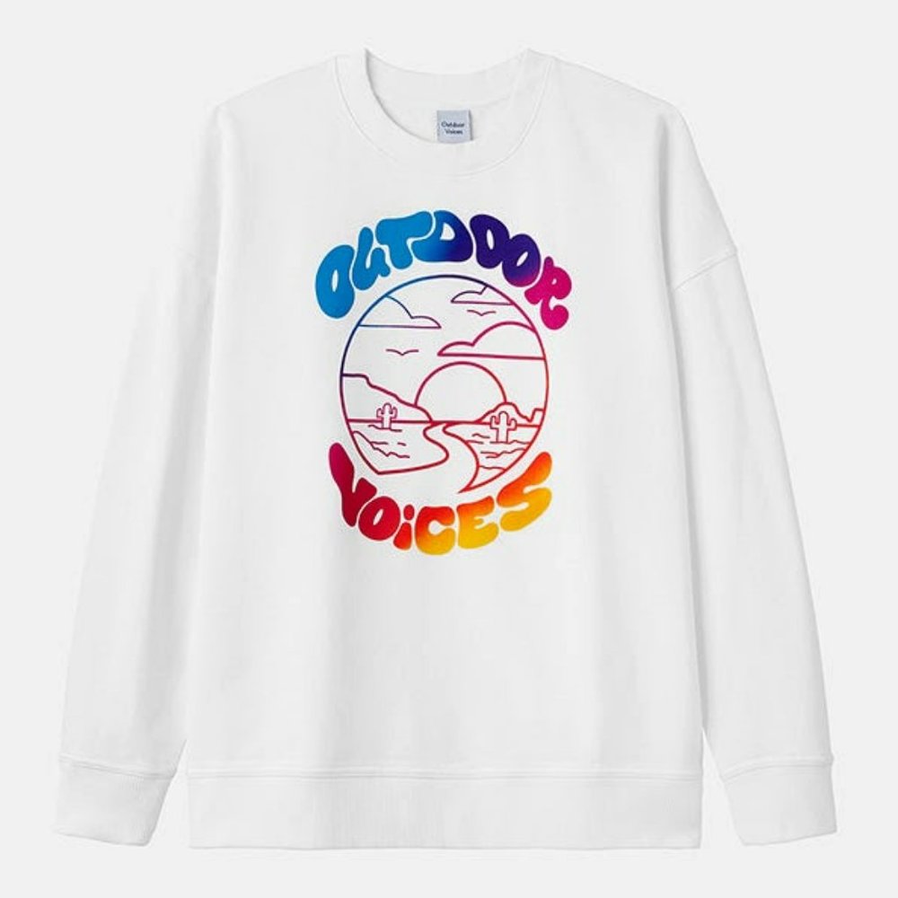 OV Outdoors Limited-Edition Graphic Sweatshirt White Size Medium